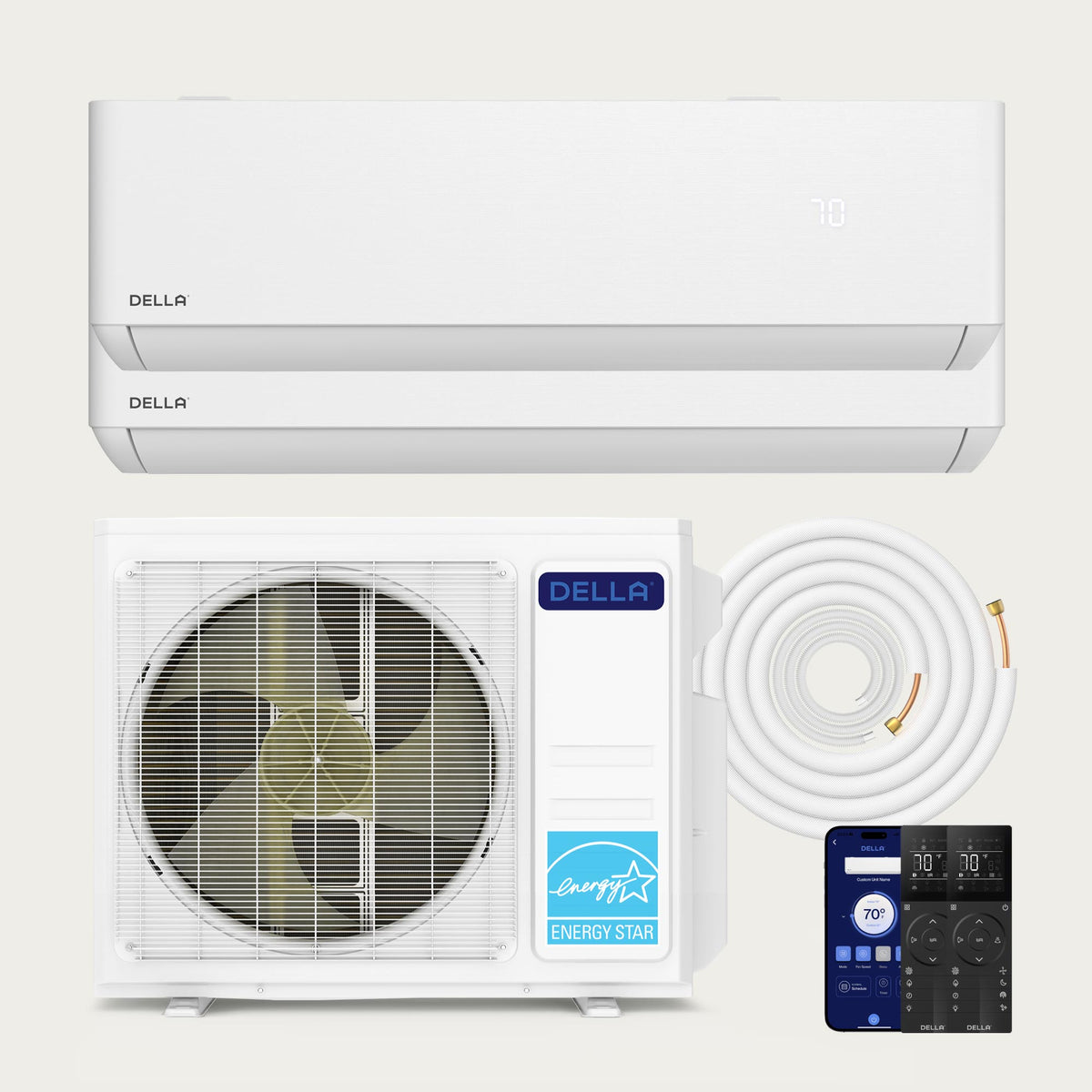 DELLA Optima MZ-2Z 18K  BTU 24 SEER 220V R-454B Out