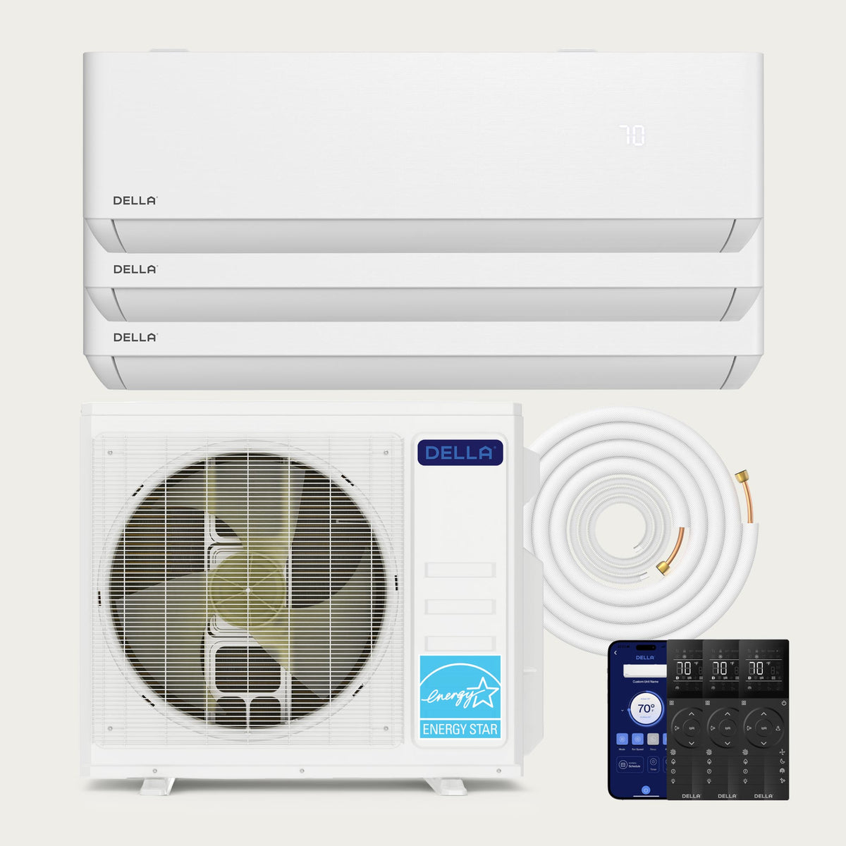 DELLA Optima MZ-3Z 27K  BTU 220V 24 SEER R-454B