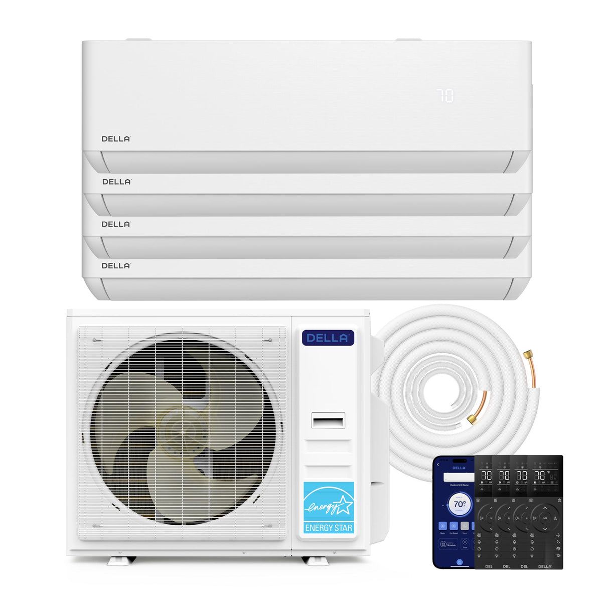 DELLA Optima MZ-4Z 36K  BTU 220V 22 SEER R-454B