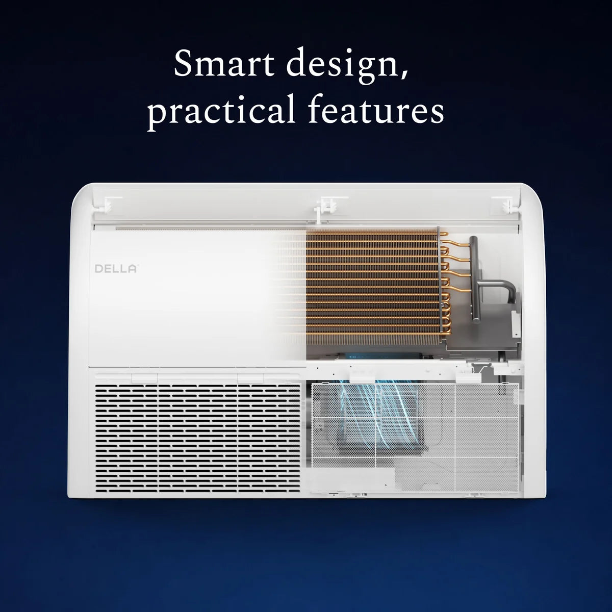 DELLA 18000 BTU 20.5 SEER2 Floor Mounted Mini Split AC - Up to 1000 Sq.Ft.