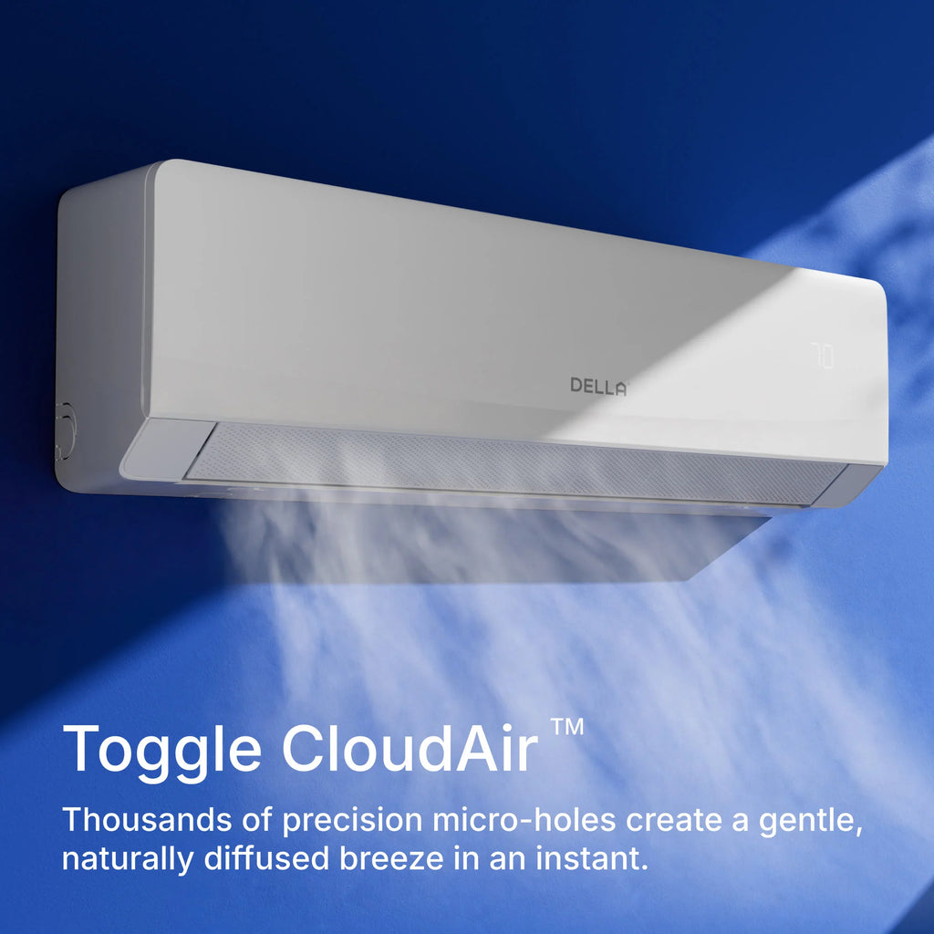 DELLA Serena CloudAir Series 18000 BTU 22 SEER2 Mini Split Heat Pump AC - Up to 1000 Sq.Ft.