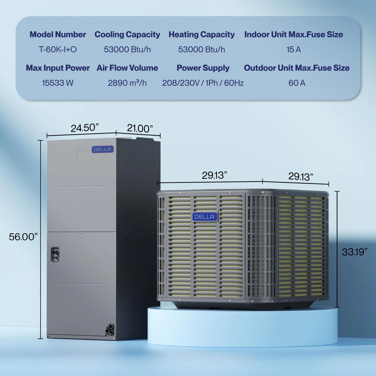 53K BTU Split System