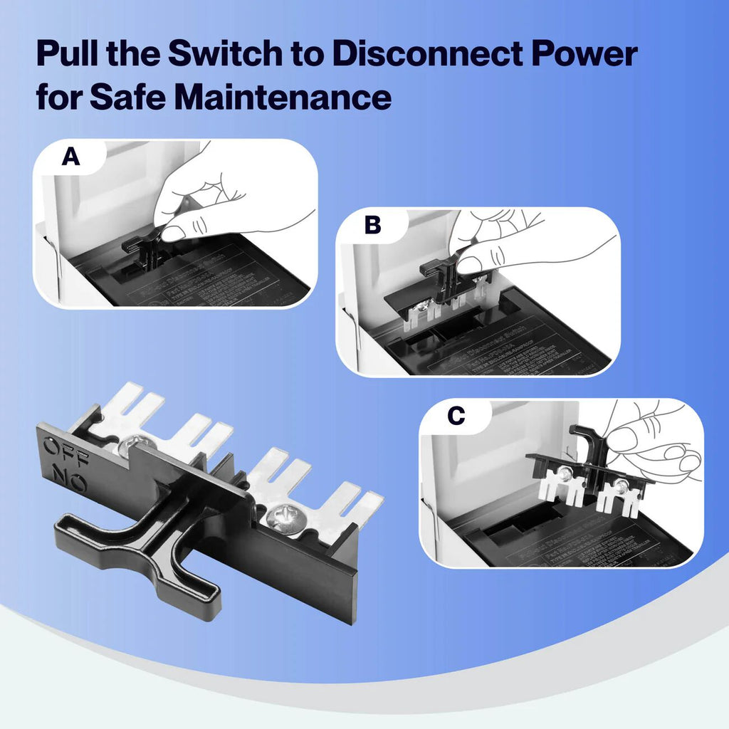 DELLA 30A Pull-Out Switch AC Disconnect Boxes
