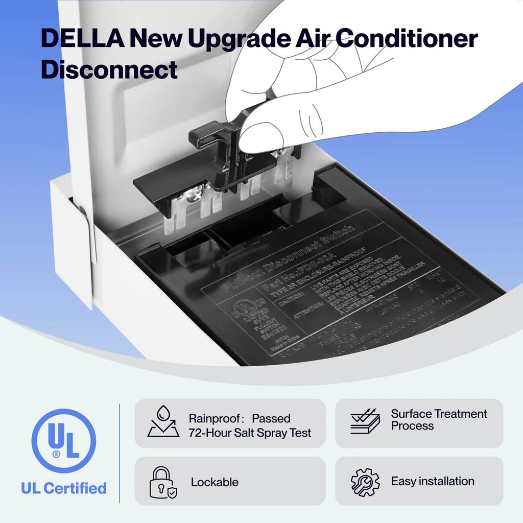 DELLA 30A Pull-Out Switch AC Disconnect Boxes