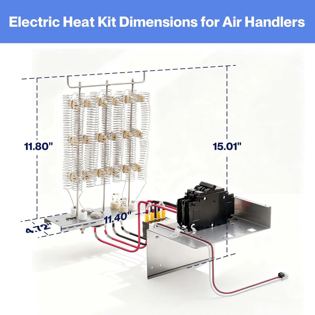 DELLA Electric Heater Kit with Circuit Breaker for Air Handler - 10KW