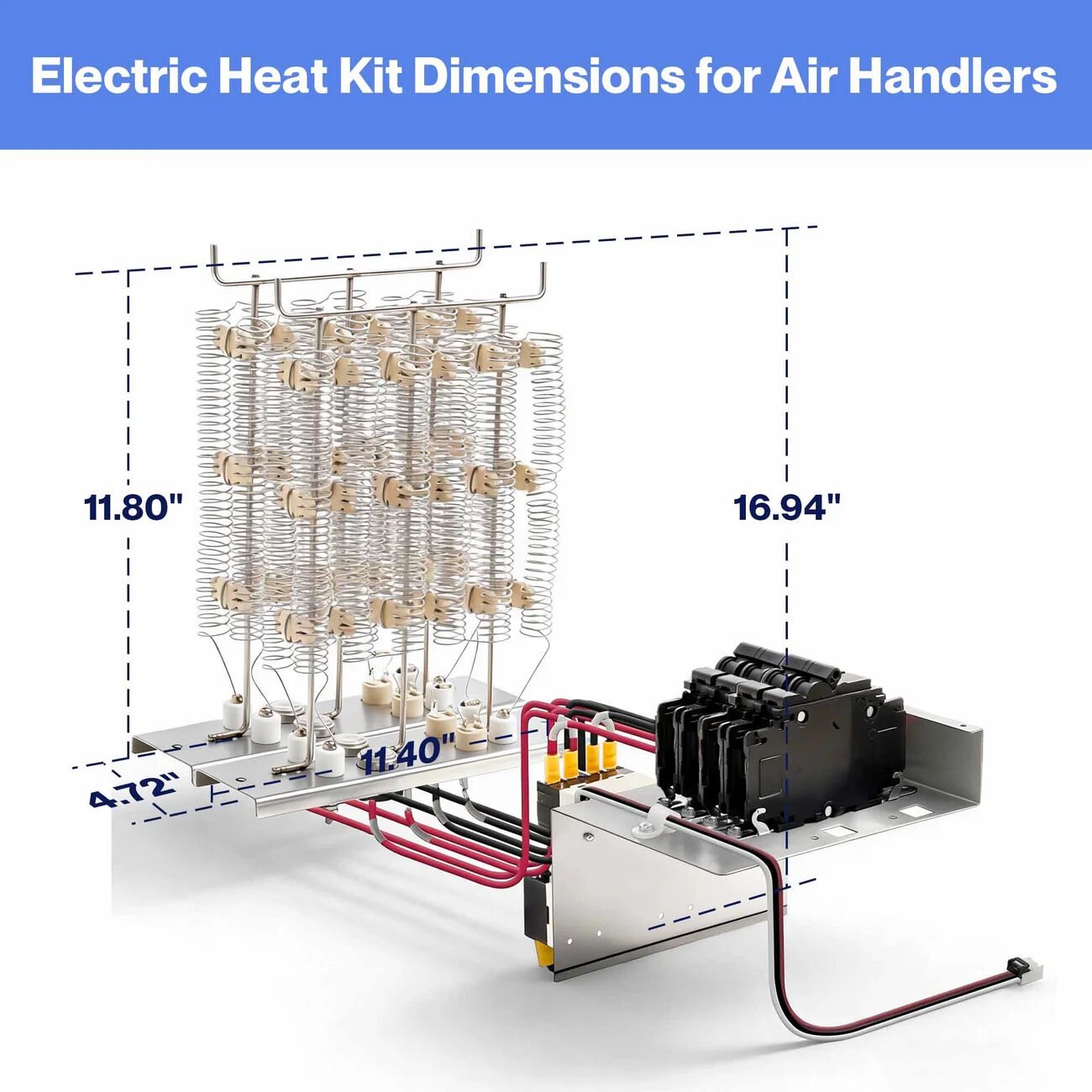DELLA Electric Heater Kit with Circuit Breaker for Air Handler - 20KW