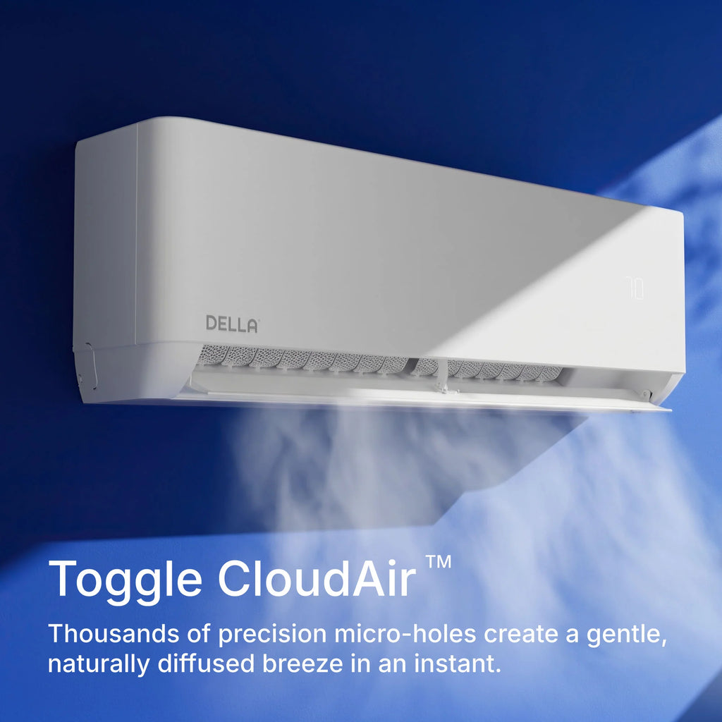 DELLA Optima Pro CloudAir Series 24000 BTU 22.5 SEER2 Ultra Hyper Heat Mini Split AC - Up to 1500 Sq.Ft.
