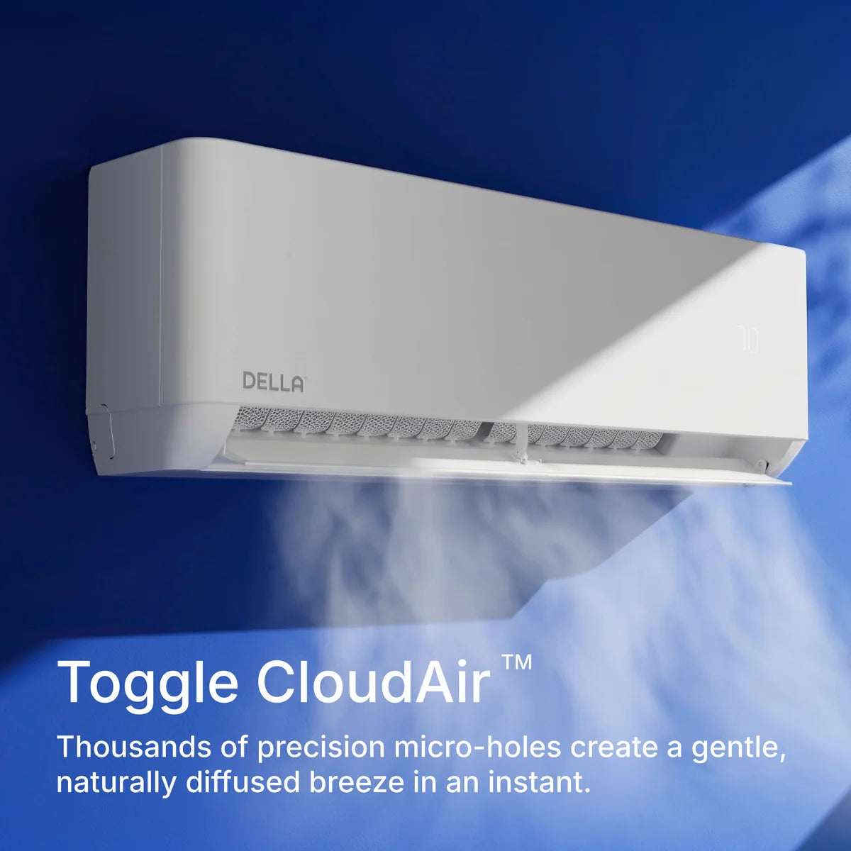 DELLA Optima CloudAir Series 18000 BTU 23 SEER2 Ultra Heat Mini Split AC - Up to 1000 Sq.Ft.